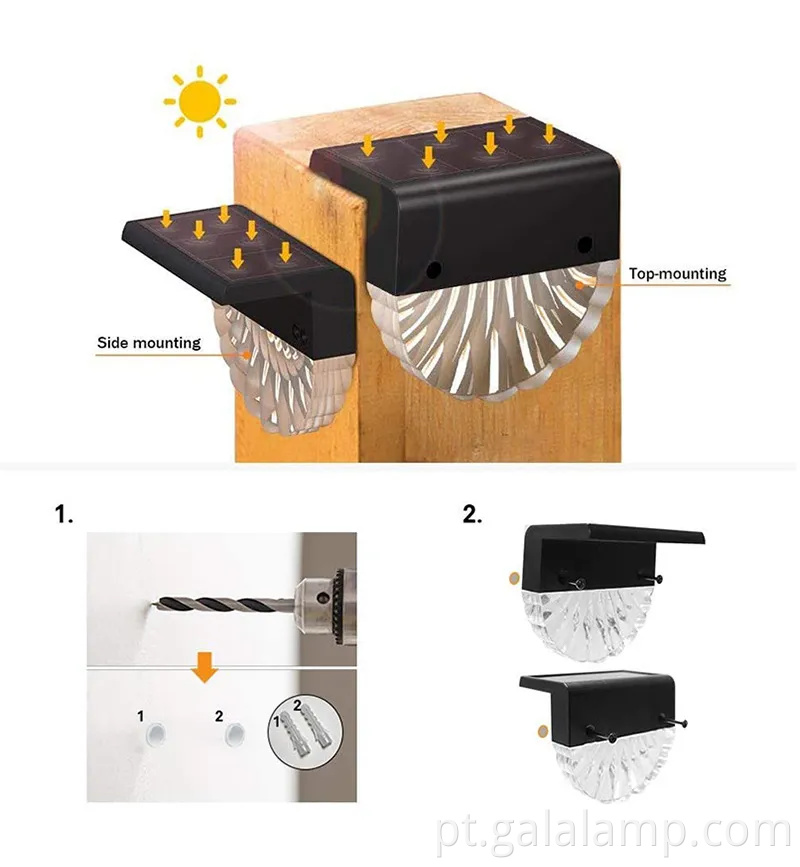 Luzes de parede de jardim lideradas à prova de intempéries duráveis para uso ao ar livre